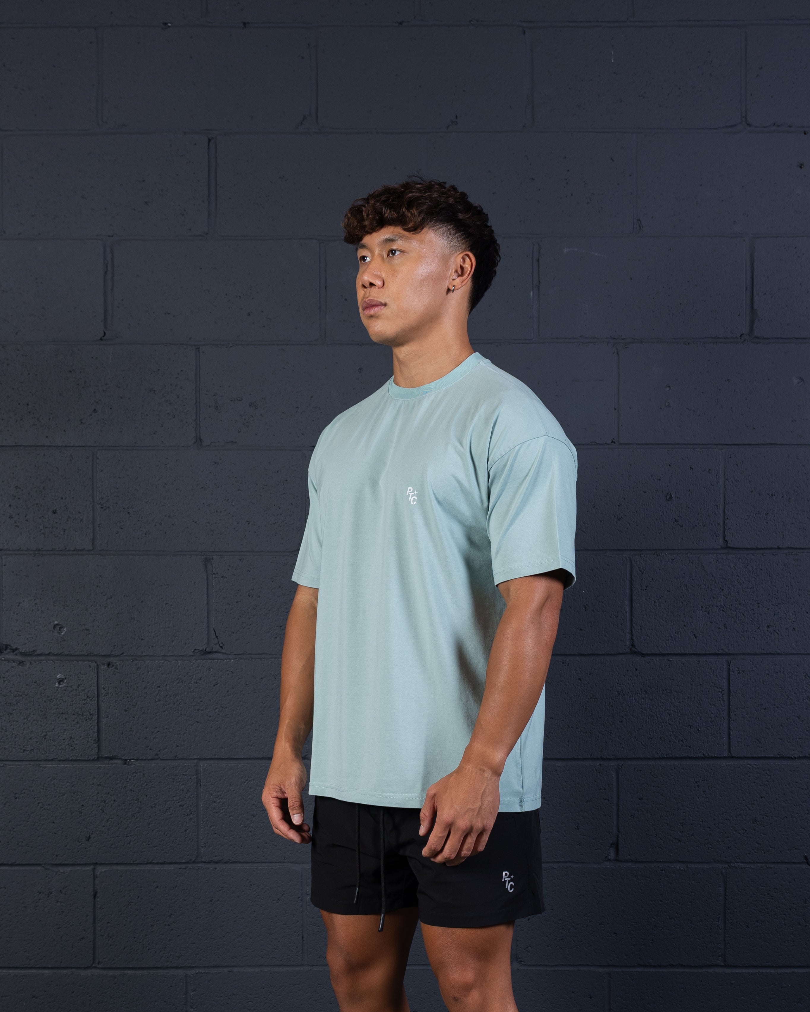 Graphic Oversized T-Shirt - Teal