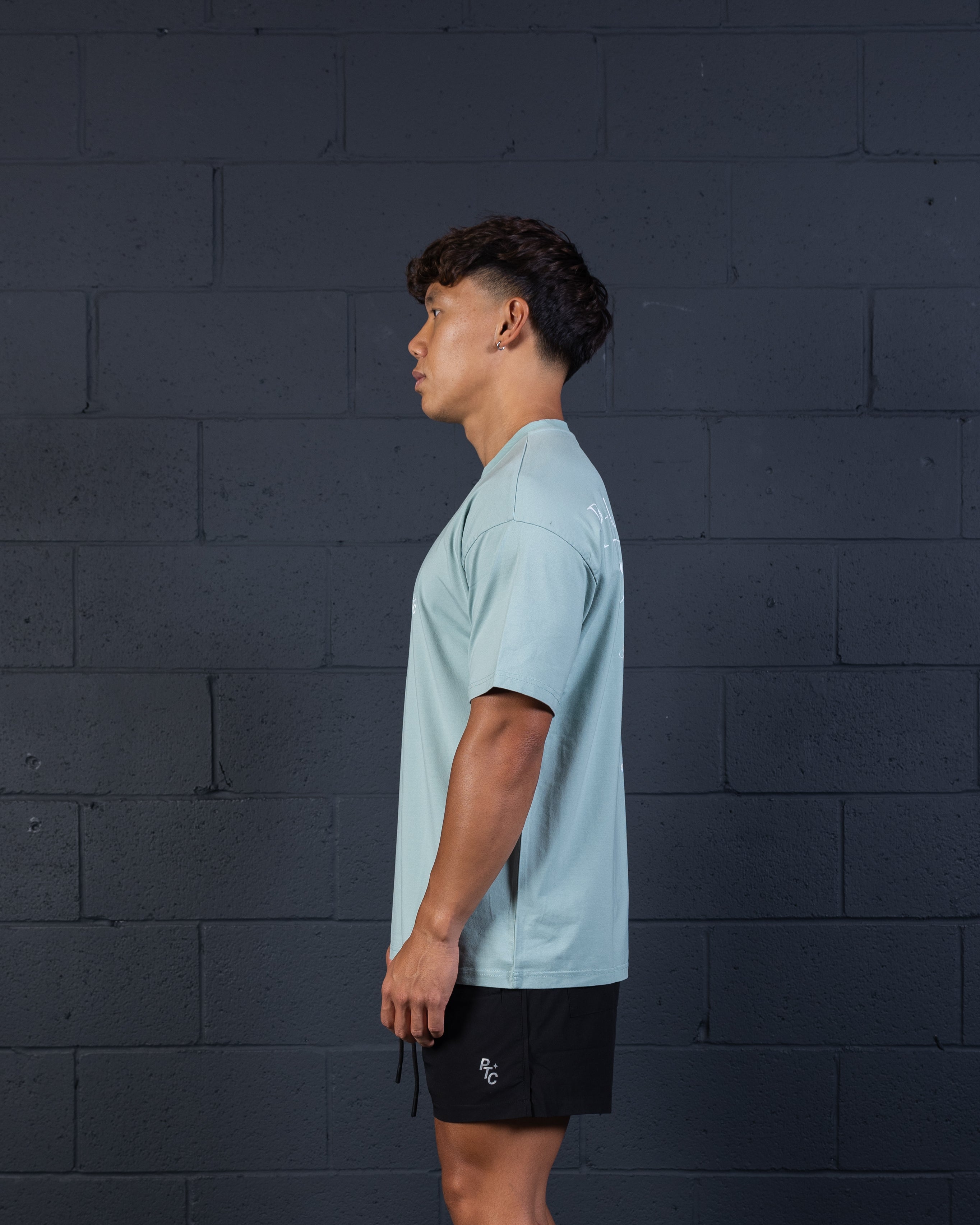 Graphic Oversized T-Shirt - Teal