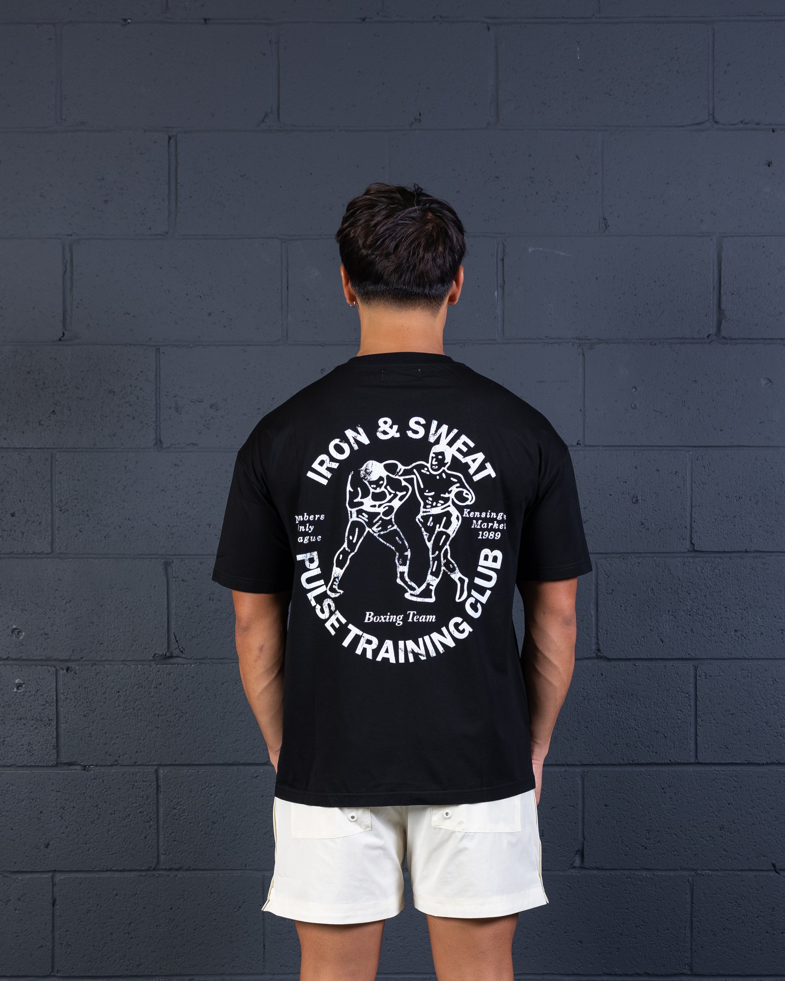 Graphic Boxer Tee - Black